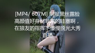 [MP4/ 607M] 制服黑丝露脸高颜值好身材非常的哇塞啊，在狼友的指挥下慢慢脱光大秀直播