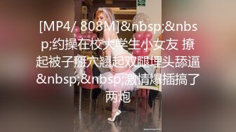 [MP4/ 998M]&nbsp;&nbsp;一脸呆萌18嫩妹双马尾带着项圈，翘起美腿玻璃棒插菊花，手指扣穴水声哗哗