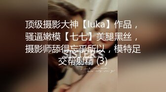 顶级摄影大神【luka】作品，骚逼嫩模【七七】美腿黑丝，摄影师舔得忘乎所以，模特足交帮射精 (3)